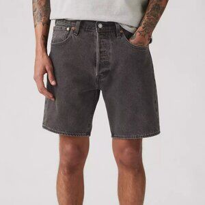 NWT! Men's Levi's Charcoal Denim Jean Night Sunshine 501 Shorts Size 32
